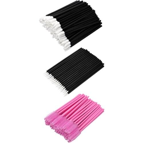 Lots 150pcs Disposable Lip Brush Eyelashes Extensions Eyeliner Makeup Tool Mascara Lip Gloss Lip Mask Balm Applicators,Portable