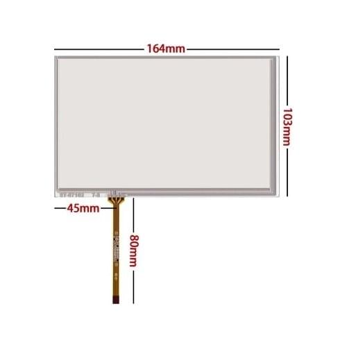 164*103 new 7.1 inch touch screen for AT070TN83 v. 1 AT070TN84 handwritten touch screen