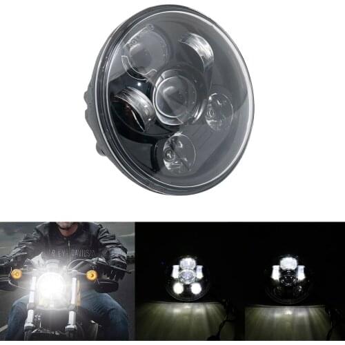 5.75" 5-3/4" inch LED Headlight Lamp DRL Sealed Hi-Lo Beam For Motorcycle Bad Boy Road King Electra Glide Iron 883 45W