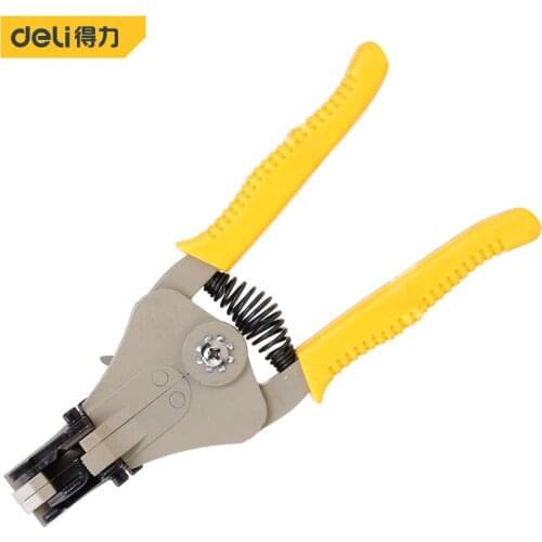 Deli Professional Automatic Wire Stripper Pliers Cable Crimper Cutter Stripping Crimping Electrical Tool Terminal Multitool Tool