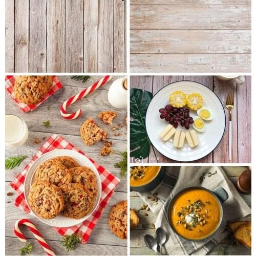 Photography 58X86cm PVC Photo Wood Texture Printing Background Impermeab Backdrops For Food