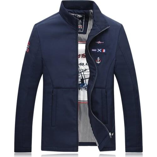 Kenty & Shark Brand Mens Bomber Jacket Fashion Stand Collar Windproof Autumn Jacket Men Warm Coat Male Plus Size 4XL Outerwear