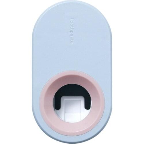 Adhesive Automatic Toothpaste Squeezer Wall-mounted Waterproof Toothbrush Rack For Bathroom Home Dust-proof Toothpaste Squeezer