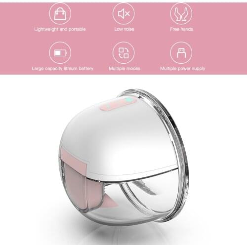 YOUHA Electric Breast Pump YH-7006 USB Wearable Hands Free Silent Invisible Breast Pump 3 Modes 9 Levels 24mm/28mm flanges