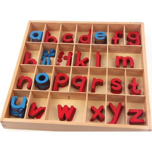 Montessori Large Moveable Alphabet Language Montessori Material Wooden Preschool Teaching Aids Juguetes Montessori J3145H