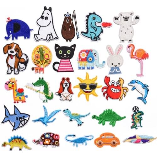 Animals Embroidery Custom Patch Embroidered Applique Clorhing Stickers Friends Crossfit Anime Patches on Clothes Iron on