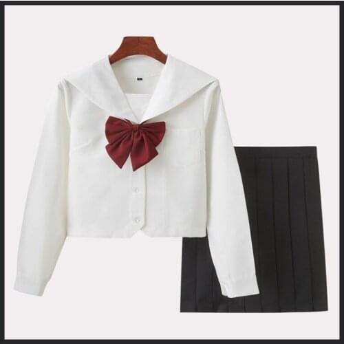 New Japanese School Uniform Kawaii JK Suit Long/Short Sleeve Cosplay Stage Performance Costumes Sailor Suit Rave Outfits DQL5097