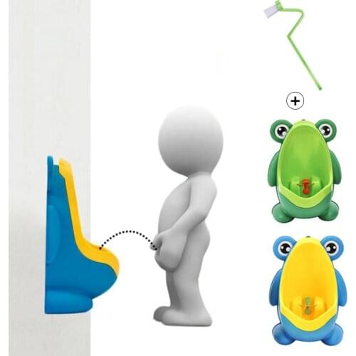 New Arrival Baby Boy Potty Toilet Training Frog Children Stand Vertical Urinal Boys Penico Pee Infant Toddler Wall-Mounted