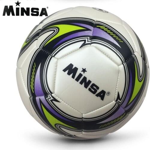 New Brand 2019 MINSA Official Standard Soccer Ball Size 5 Training Futebol Football Ball futbol Match Voetbal Bal