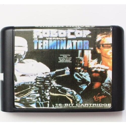 Robocop Versus Terminator 16 bit MD Game Card For Sega Mega Drive For Genesis