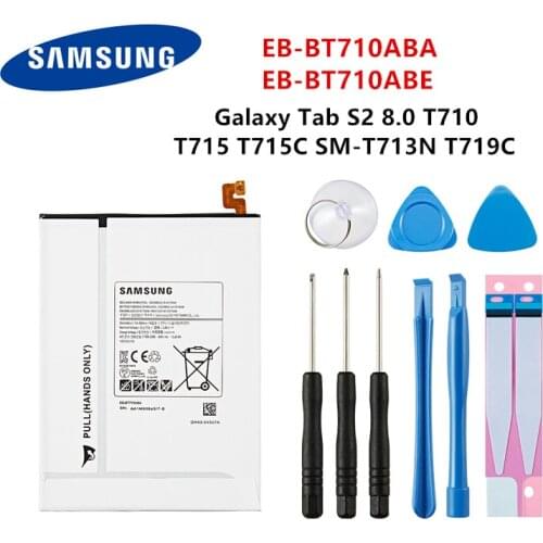 SAMSUNG Orginal Tablet EB-BT710ABA EB-BT710ABE 4000mAh Battery For Samsung Galaxy Tab S2 8.0 SM-T710 T713 T715 T719C T713N+Tools