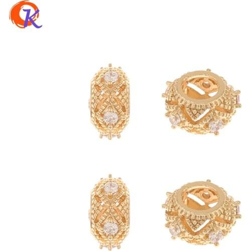 Cordial Design 50Pcs 6*12MM Jewelry Accessories/Cubic Zirconia Charms/Hand Made/DIY Beads/ Jewelry Making/Bracelets Findings