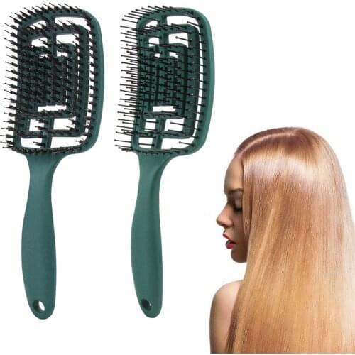 Detangler Vented Hair Brush for Men and Women Gentle Bristles brush head
