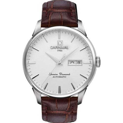 Switzerland Carnival Top Brand Luxury Men Watches Automatic Self-Wind Watch Men Sapphire reloj hombre relogio clock C8646G-1