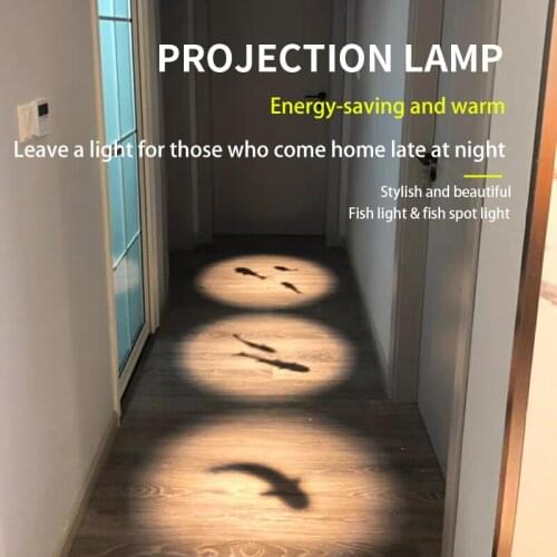 Nordic Projection Fish Ceiling Lights Bedroom Living Room Corridor Stair Ceiling Lamps LED Aisle Shopping Decorared Lighting
