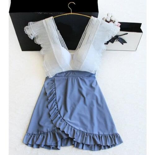 STAERK summer dust big covered belly show thin steel bracket together swim ins belly show thin swimsuit