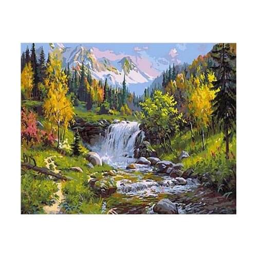 Stormy stream Pictures By Numbers On Canvas DIY Elegant Digital Oil Painting Coloring By Numbers Home Decor Art Gift