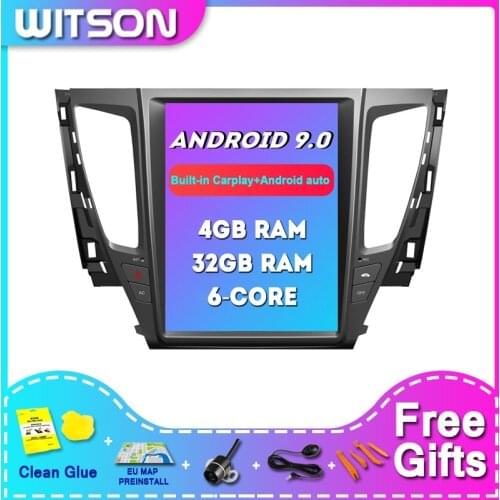 WITSON Android 9.0 Tesla Car DVD Player Navigation For MITSUBISHI PAJERO SPORT 4G RAM 32ROM car dvd multimedia player