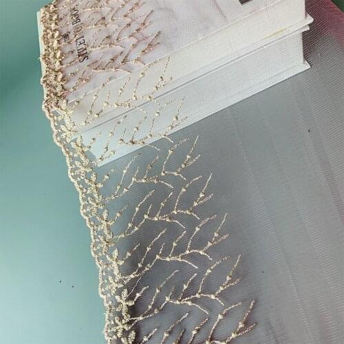 30Yards Cheap Embroidery Mesh Beautiful Lace Trim 28cm Wide Fabric Ribbon DIY Dress for Sewing Accessories Apparel