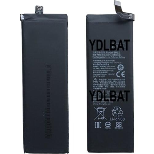 5170mAh BM52 Battery for Xiaom CC9 Pro, M1910F4E, M1910F4G,Mi CC9e Pro,Mi Note 10 Pro Accumulator Batteries