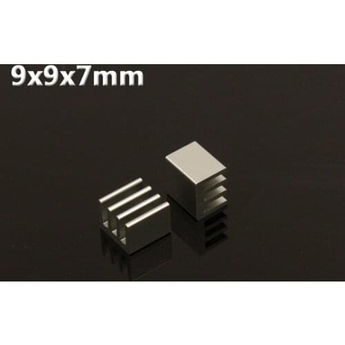 Fast Free Ship 20pcs 9x9x7mm high quality aluminum alloy heat sink router memory heat sink MOS video memory Radiator Cooler