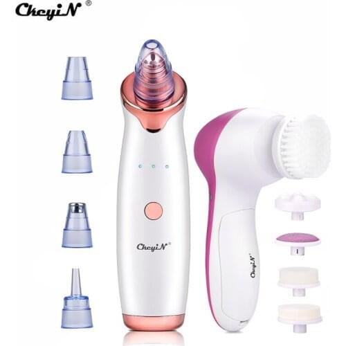 Electric Vacuum Blackhead Remover Face Nose Deep Cleaning T zone Suction Pore Skin Cleaner Tool Facial Brush Massager Wholesale
