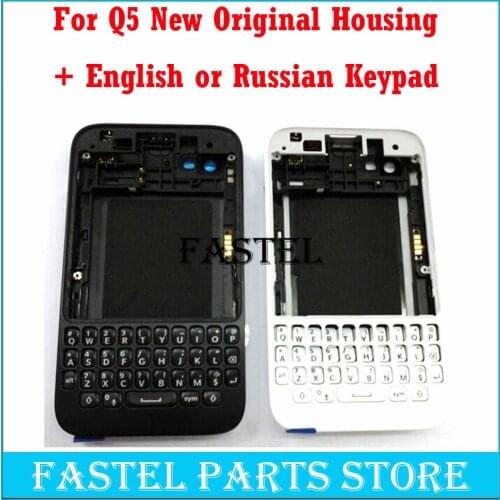HKFASTEL For Blackberry Q5 Original Full Complete Mobile Phone Housing Cover case + Keypad +Side Button + Free shipping
