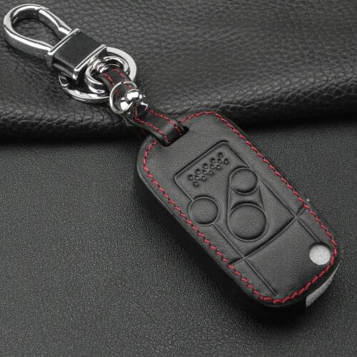 Kutery 10pcs/lot 3 Buttons Folding Flip Remote Leather Car Key Shell Case For Honda CRV Fit Accord Pilot Protector