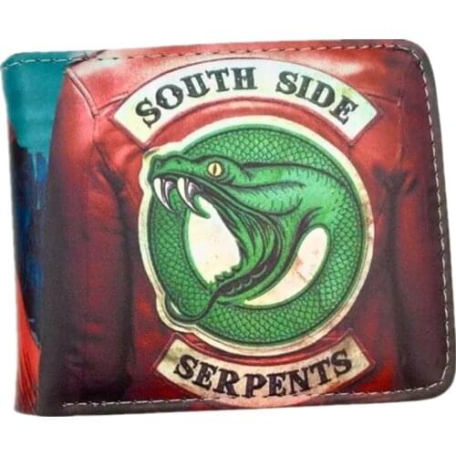 High Quality Anime Cartoon South Side Riverdale Wallet PU Leather Short Purse With Coin Pocket Card Holder