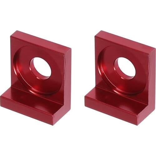 Motoforti 2pcs 12mm 15mm Hole Dia Chain Adjuster Block Tensioner Replacement Red Metal for Motorcycle