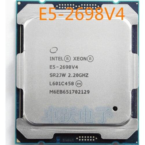 Original Intel Xeon OEM Version E5-2698V4 CPU Processor 2.20GHz 20-Cores 50M E5-2698 V4 FCLGA2011-3 13 Free shipping