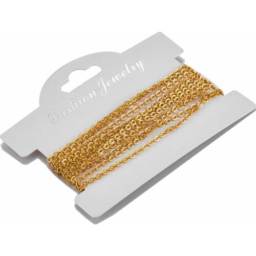 2m 1 Pack Of Stainless Steel Necklace DIY With Chain High Quality Wholesale Jewelry