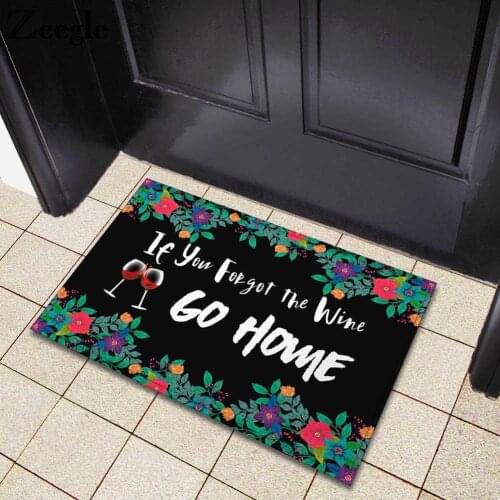 Zeegle Doormats For Entrance Door Leaf Flower Pattern Carpets For Living Room Home Decor Area Rug Bedroom Carpets Bathroom Mats
