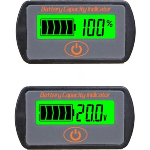 Adjustable 2S 3S 4S 5S - 15S Lithium Battery Capacity Indicator 12V 24V 36V 48V Li-ion Lead-acid Voltmeter Voltage Tester LY7S