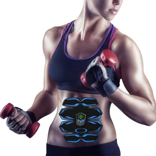Abdominal Muscle Stimulator Trainer USB Connect Fitness Equipment Training Gear Muscles Electrostimulator With remote control
