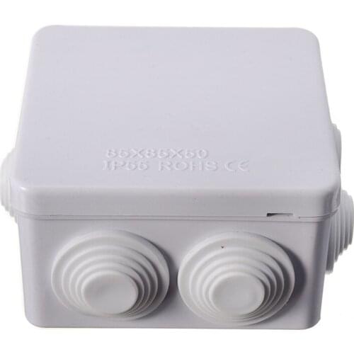 Outdoor Junction Box Housing Universal Electrical Enclosure Box IP55 Waterproof Plastic Dustproof White