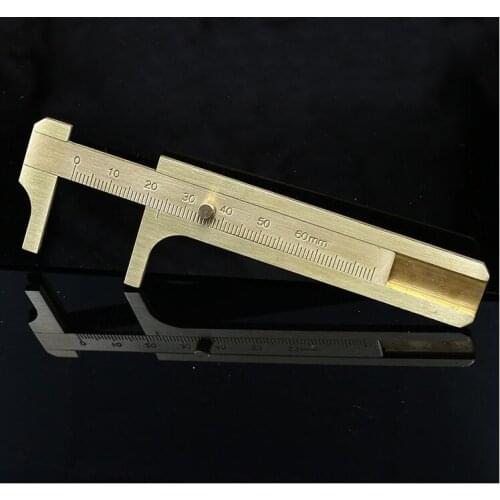 1PC Callipers Pocket Beads Measurement Ruler Cooper Material Size 1-80MM TWO DESIGNS For Small ITEMS Wholesale Free Shipping