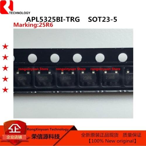 10pcs/lot APL5325BI-TRG APL5325BI-TRL APL5325BI Marking: 25R6 25RX SOT23-5 Adjustable Low Dropout 300mA Linear Regulator New
