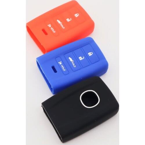 10pcs silicone car styling key cover case skin set protect holder shell for ACURA ILX TLX RLX RDX MDX TSX 4 buttons remote key