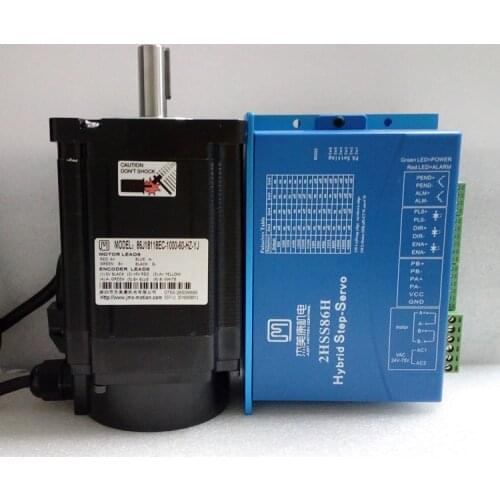 2 phase NEMA34 8.5Nm 1133ozf.in Closed loop Stepper servo motor driver kit JMC 86J18118EC-1000+2HSS86H