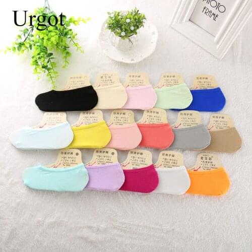 Urgot 3 Pairs/Lot Women Sock Slippers Invisible Socks Women Footsies Shoe No Show Socks For Women Girls Summer Socks Calcetines