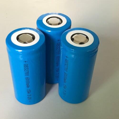 40pcs/lot freight free)QB32700 3.2v 3C 15A IFR32700 QB 32700 LIFEPO4 6000mah solar EV E-motor streetlight streetlamp battery