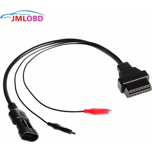 Car-detector 16Pin OBD2 to 3Pin OBD1 Diagnostic Adaptor Connector Cable For Fiat Alpha Romeo 1Pcs Fast Drop Shipping