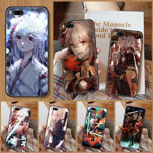 Genshin Impact Kaedehara Kazuha Phone Case For Xiaomi Mi Note 8 9 10 11 9T 10T A3 Lite Pro Ultra black tpu cover silicone bumper