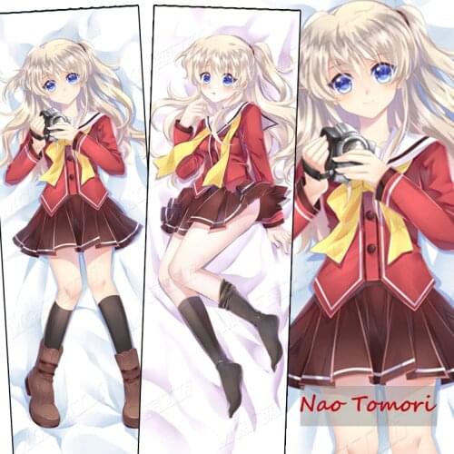Hentai Lovely Japanese Anime Pillowcase Charlotte Nao Tomori Jk Cute Dakimakura pillow case decorative Hugging Body