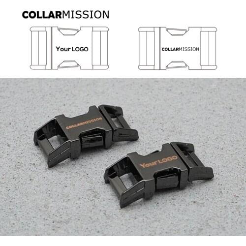 Retailing engraved gun black metal buckle quick side release 10mm ,we provide laser engraving service customize LOGO CK10QH