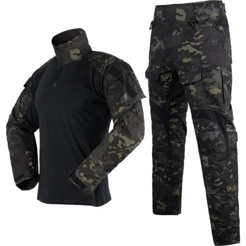 Surface Waterproof Black Multicam Camouflage Suit Upgraded Camouflage Clothing Tactical Pants Tactical Shirt Combat Shirt