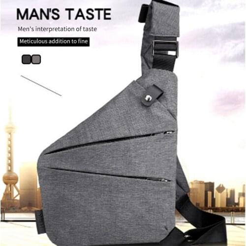 Business Men Personal Pocket Shoulder Messenger Bags Travel Sports Chest Handbag Anti Theft Strap Digital Storage Crossbody Bag