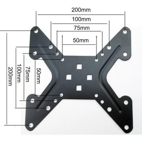 DL-A1 VESA Extension bar Adapter 100x100 to 200x200mm 200X100MM monitor extend support clamp mount bracket