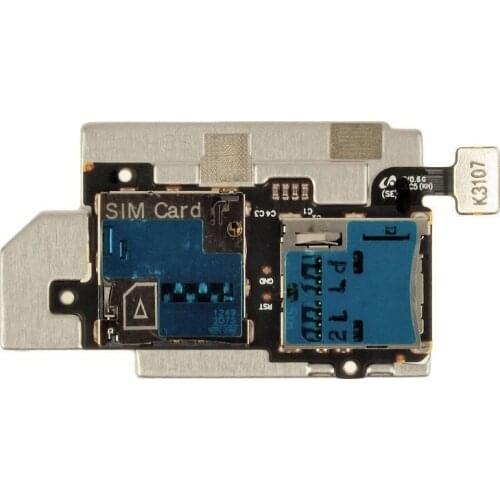 For Samsung Galaxy S3 T-Mobile SGH-T999/AT&T SGH-I747 SIM And MicroSD Memory Card Holder Slot Reader Flex Cable 10pcs/lot